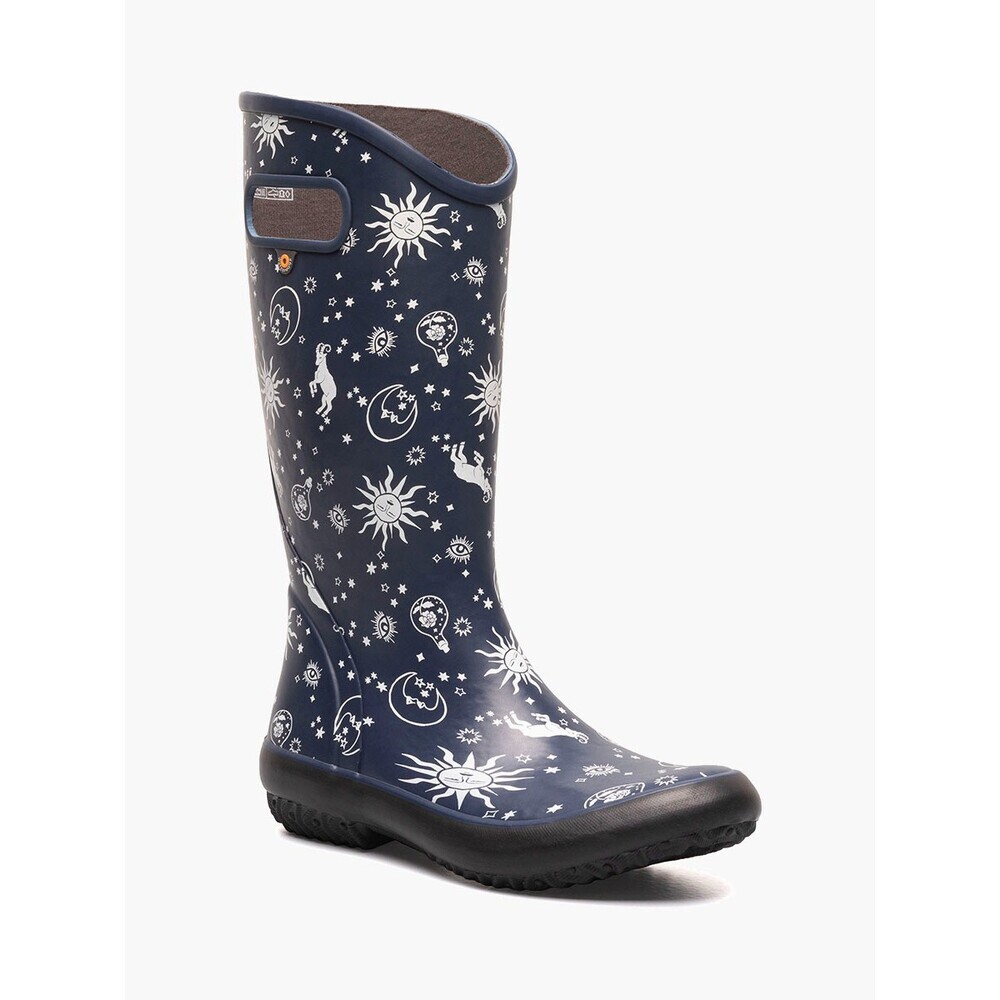 Bogs Astro 72792-410 Women's US 6 Navy Waterproof Pull On Rain Boots JOBB1653